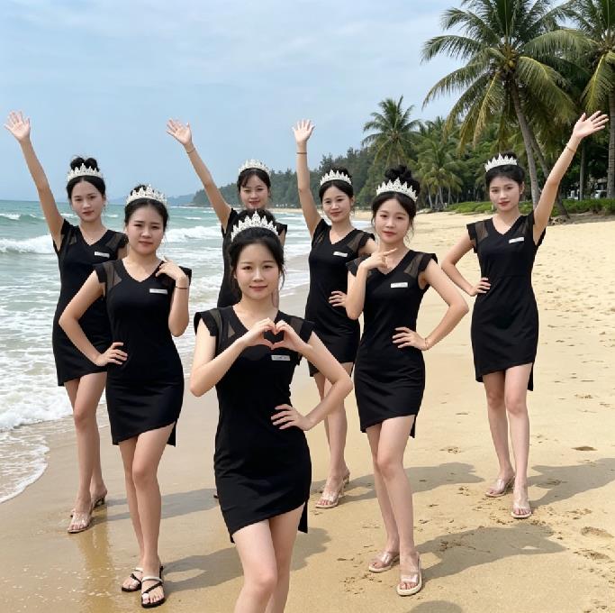 华纳客服户外形象
